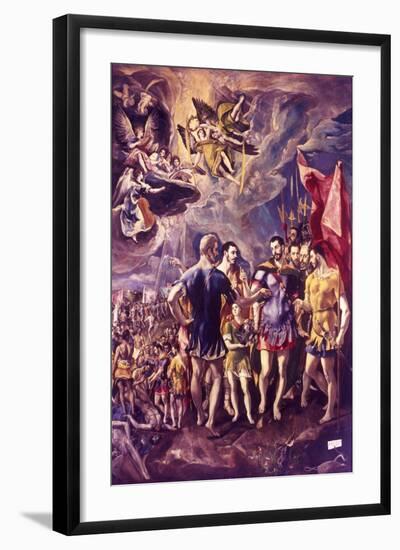 The Martyrdom of St Maurice, 286 (C1580-158)-El Greco-Framed Giclee Print