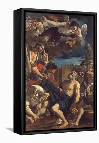 The Martyrdom of St. Peter-Guercino-Framed Stretched Canvas