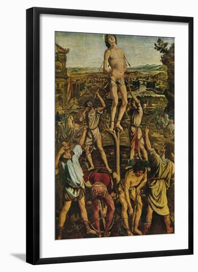 'The Martyrdom of St. Sebastian', 1475, (1909)-Antonio Del Pollaiuolo-Framed Giclee Print