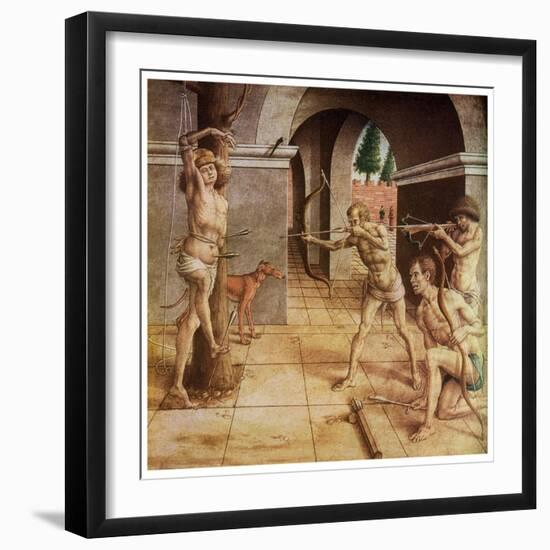 The Martyrdom of St Sebastian, 15th Century-Carlo Crivelli-Framed Giclee Print