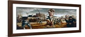 The Martyrdom of St Sebastian, 16th Century-Gregorio Lopez-Framed Giclee Print