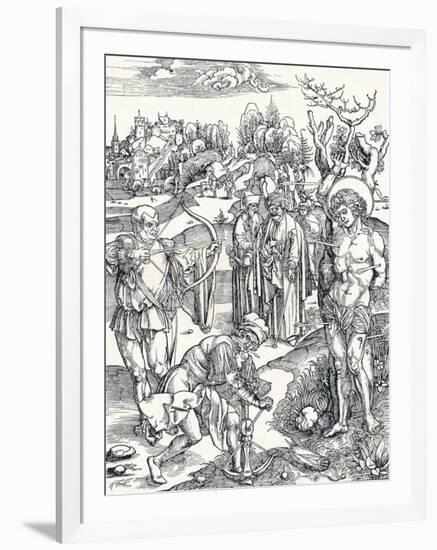The Martyrdom of St Sebastian, C1495-Albrecht Dürer-Framed Giclee Print