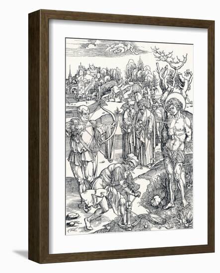 The Martyrdom of St Sebastian, C1495-Albrecht Dürer-Framed Giclee Print