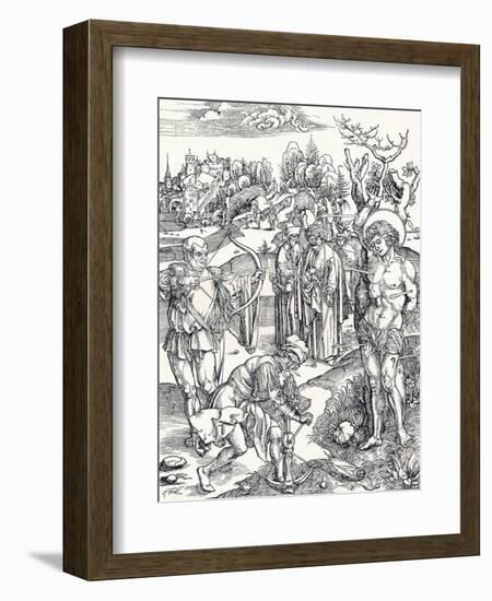 The Martyrdom of St Sebastian, C1495-Albrecht Dürer-Framed Giclee Print