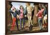 The Martyrdom of St Sebastian, Detail from Predella of Sacred Conversation-Domenico Ghirlandaio-Framed Giclee Print