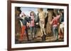 The Martyrdom of St Sebastian, Detail from Predella of Sacred Conversation-Domenico Ghirlandaio-Framed Giclee Print