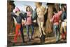 The Martyrdom of St Sebastian, Detail from Predella of Sacred Conversation-Domenico Ghirlandaio-Mounted Giclee Print