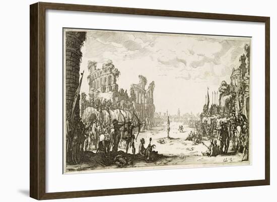 The Martyrdom of St Sebastian-Jacques Callot-Framed Giclee Print