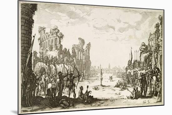 The Martyrdom of St Sebastian-Jacques Callot-Mounted Giclee Print
