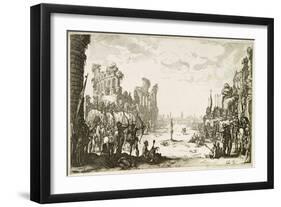 The Martyrdom of St Sebastian-Jacques Callot-Framed Giclee Print