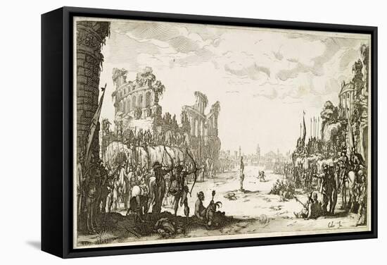 The Martyrdom of St Sebastian-Jacques Callot-Framed Stretched Canvas