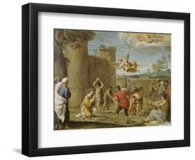 The Martyrdom of St. Stephen-Annibale Carracci-Framed Giclee Print