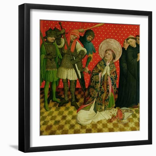 The Martyrdom of St. Thomas of Canterbury, Panel from the St. Thomas Altar from St. John's Church-Master Francke-Framed Giclee Print