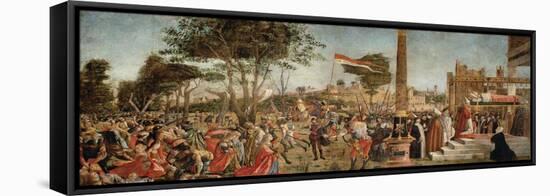 The Martyrdom of the Pilgrims and the Funeral of St. Ursula, from the St. Ursula Cycle, 1490-94-Vittore Carpaccio-Framed Stretched Canvas