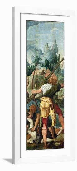 The Martyrdom of the Virgins, Right Panel from the Triptych of Saint Ursula and the Eleven…-Jan van Scorel-Framed Premium Giclee Print