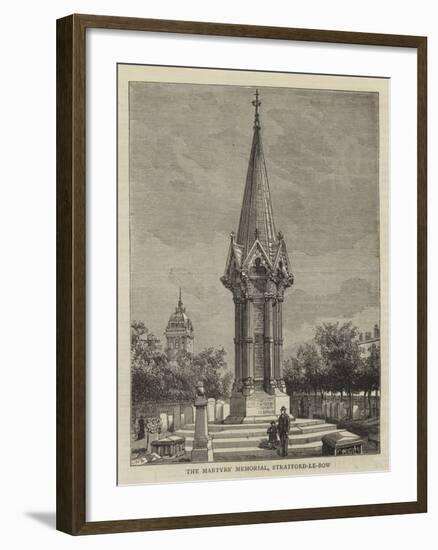 The Martyrs' Memorial, Stratford-Le-Bow-Henry William Brewer-Framed Giclee Print