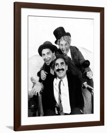 The Marx Brothers Pose for a Publicity Portrait During Production of a Night at the Opera, 1935-null-Framed Photo