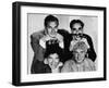 The Marx Brothers, Top Zeppo Marx, Groucho Marx, Bottom Chico Marx, Harpo Marx, Early 1930s-null-Framed Photo