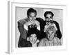 The Marx Brothers, Top Zeppo Marx, Groucho Marx, Bottom Chico Marx, Harpo Marx, Early 1930s-null-Framed Photo