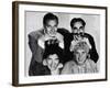 The Marx Brothers, Top Zeppo Marx, Groucho Marx, Bottom Chico Marx, Harpo Marx, Early 1930s-null-Framed Photo