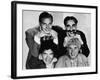 The Marx Brothers, Top Zeppo Marx, Groucho Marx, Bottom Chico Marx, Harpo Marx, Early 1930s-null-Framed Photo