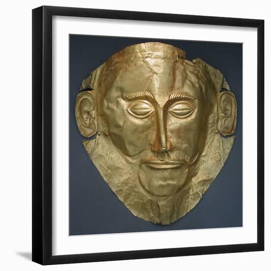 The Mask of Agamemnon, 16th-15th C Bc-null-Framed Photographic Print