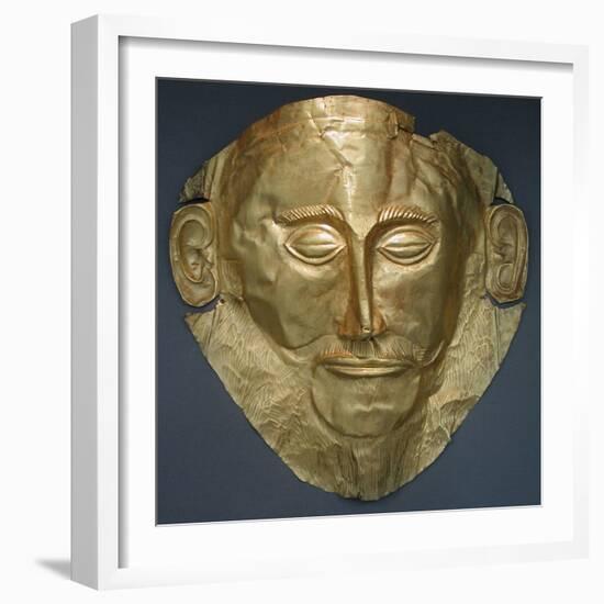 The Mask of Agamemnon, 16th-15th C Bc-null-Framed Photographic Print