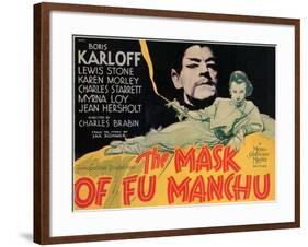 The Mask of Fu Manchu, 1932-null-Framed Art Print