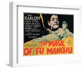 The Mask of Fu Manchu, 1932-null-Framed Art Print