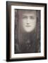 The Mask, with a Black Curtain, circa 1909-Fernand Khnopff-Framed Giclee Print