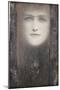 The Mask, with a Black Curtain, circa 1909-Fernand Khnopff-Mounted Giclee Print