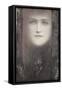 The Mask, with a Black Curtain, circa 1909-Fernand Khnopff-Framed Stretched Canvas