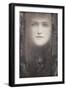 The Mask, with a Black Curtain, circa 1909-Fernand Khnopff-Framed Giclee Print