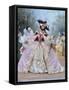 The Masked Ball (18th century costumes)-Georges Clairin-Framed Stretched Canvas