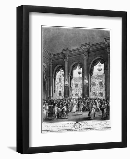 The Masked Ball, 23rd January 1782-Jean-Michel Moreau the Younger-Framed Giclee Print