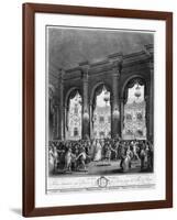 The Masked Ball, 23rd January 1782-Jean-Michel Moreau the Younger-Framed Giclee Print