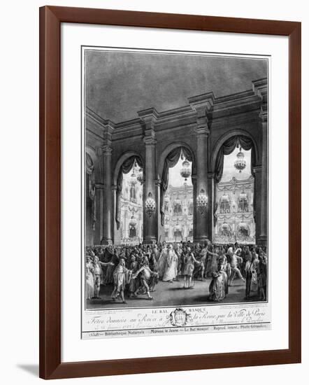 The Masked Ball, 23rd January 1782-Jean-Michel Moreau the Younger-Framed Giclee Print