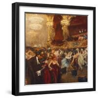 The Masked Ball at L'Opera-Charles Hermans-Framed Giclee Print