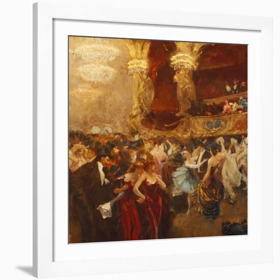 The Masked Ball at l'Opera-Charles Hermans-Framed Giclee Print