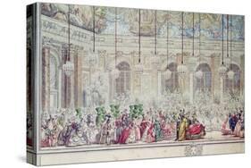 The Masked Ball at the Galerie Des Glaces on the Occasion of the Marriage of the Dauphin-Charles Nicolas II Cochin-Stretched Canvas