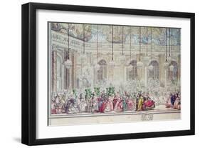 The Masked Ball at the Galerie Des Glaces on the Occasion of the Marriage of the Dauphin-Charles Nicolas II Cochin-Framed Giclee Print