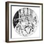 'The Masked Dancers' by Israel van Meckenem-Israhel van, the younger Meckenem-Framed Giclee Print