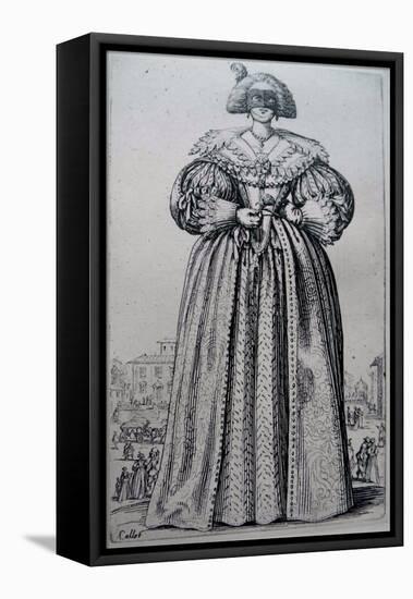 The Masked Lady-Jacques Callot-Framed Stretched Canvas