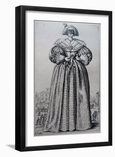 The Masked Lady-Jacques Callot-Framed Premium Giclee Print