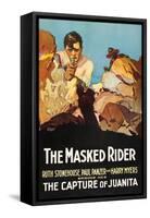 The Masked Rider - the Capture of Juanita-null-Framed Stretched Canvas