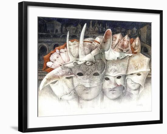 The Masks-Skarlett-Framed Giclee Print