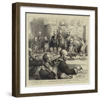 The Masonic Banquet at the Mansion House, the Prince of Wales Proposing the Lord Mayor's Health-Godefroy Durand-Framed Giclee Print