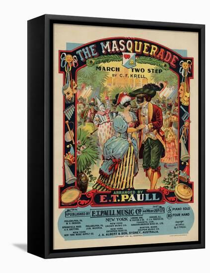 The Masquerade March Two Step, Sam DeVincent Collection, National Museum of American History-null-Framed Stretched Canvas