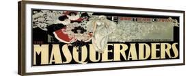 The Masqueraders, c.1894-William H. Bradley-Framed Giclee Print