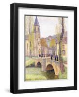 The Mass Hour at Bastide Du Vert, C.1920-Henri Martin-Framed Giclee Print